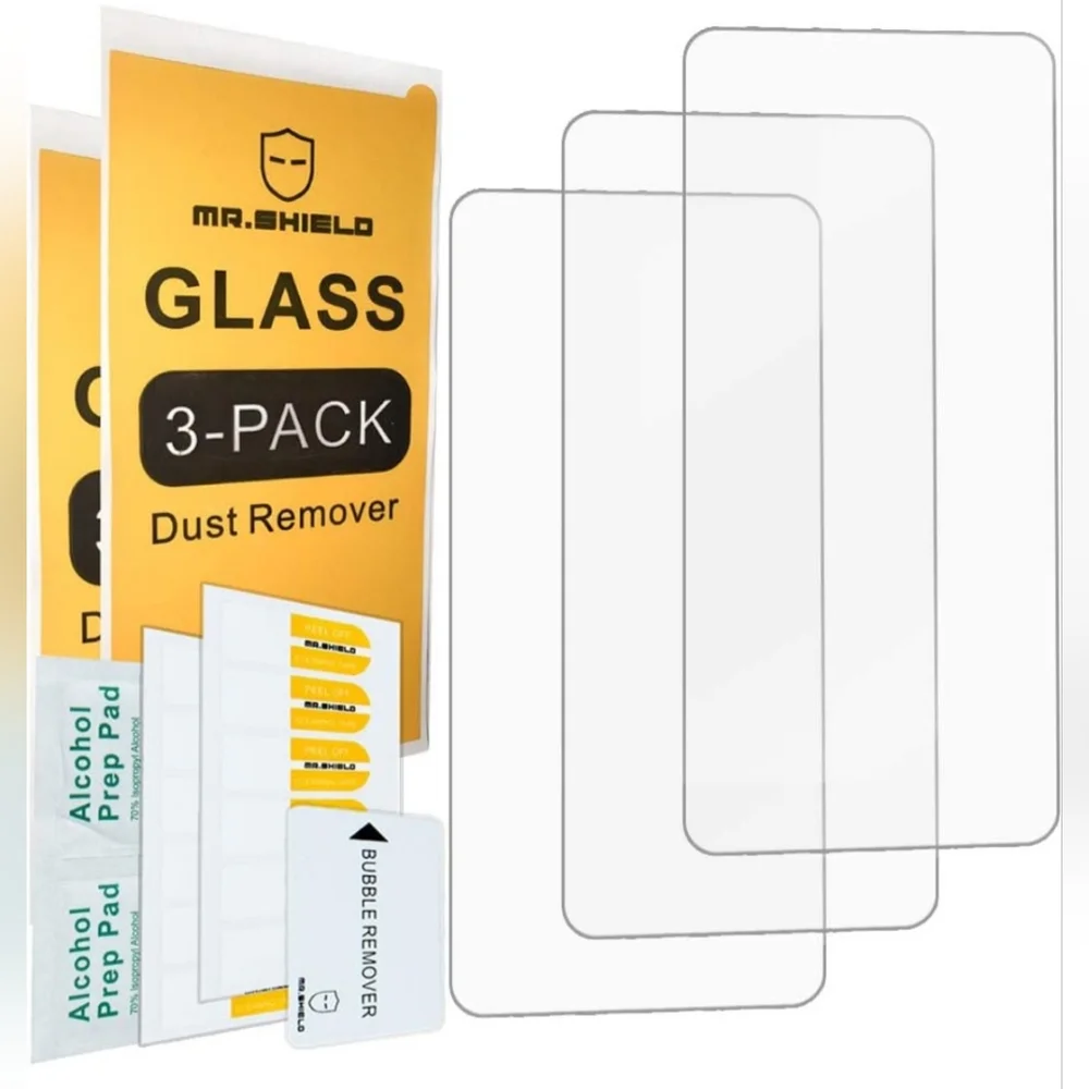 NWT Mr. Shield 3 Pack Tempered Glass Screen Protectors for Samsung Galaxy S21+